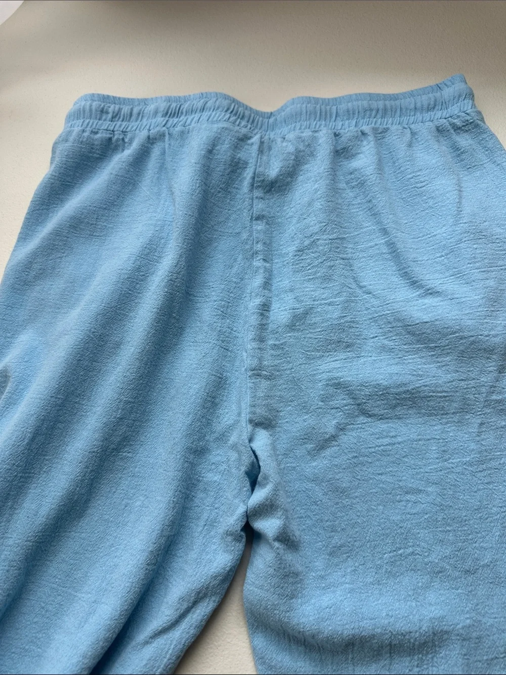 Light Blue Women’s Drawstring Casual Pants